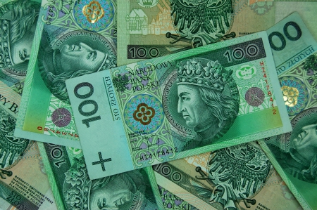 100 zloty polish banknotes