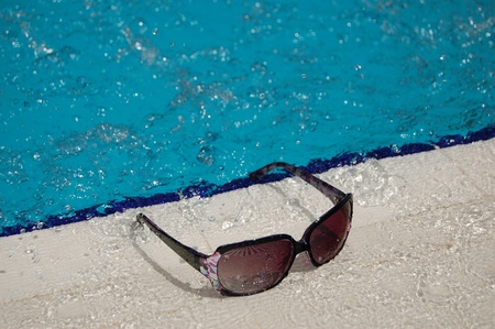 Invitation to a swimming poolの写真素材