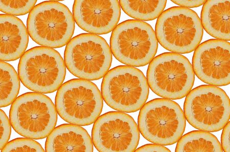 Composition made of slices of orangeの写真素材