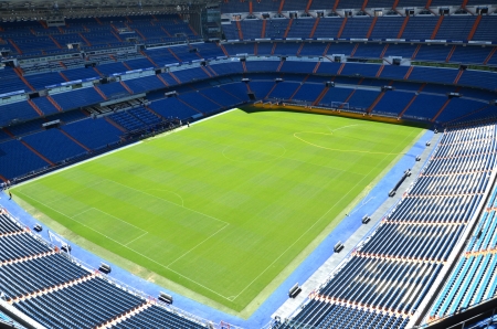 Madrid, Spain  August 25, 2012 : Santiago Bernabeu Stadium of Real Madrid.のeditorial素材