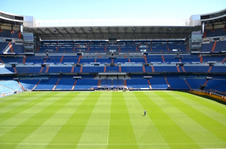 Madrid, Spain  August 25, 2012 : Santiago Bernabeu Stadium of Real Madrid.のeditorial素材