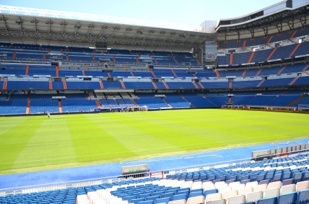 Madrid, Spain  August 25, 2012 : Santiago Bernabeu Stadium of Real Madrid.のeditorial素材