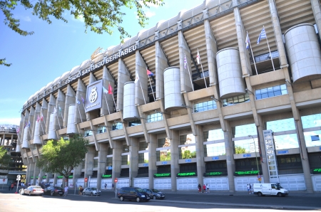Madrid, Spain  August 25, 2012 : Santiago Bernabeu Stadium of Real Madrid.のeditorial素材