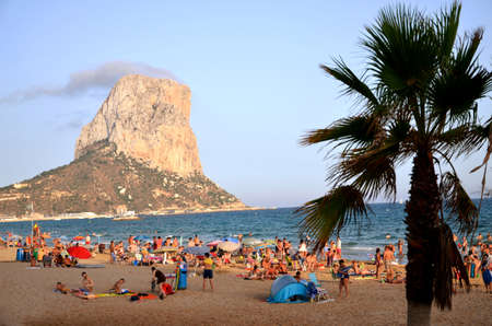 Gorgeous picturesque beach in Calpe, Spainのeditorial素材