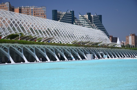 Valencia, Spain  August 24, 2012 : The City of Arts and Sciences.のeditorial素材