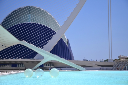Valencia, Spain  August 24, 2012 : The City of Arts and Sciences.のeditorial素材