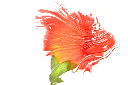 blurred red roseの写真素材