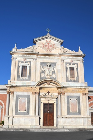 Beautiful church on Piazza dei Cavalieri in Pisa, Tuscany - Italyの写真素材