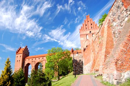 Picturesque view of Kwidzyn cathedral in Pomerania region, Polandのeditorial素材