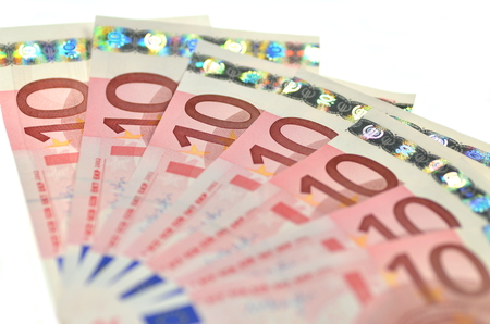 ten euro banknotesの写真素材