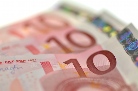 ten euro banknotesの写真素材