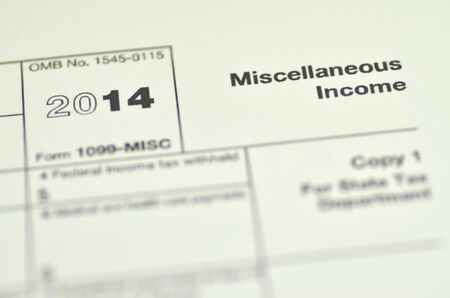 closeup of us tax formsの写真素材