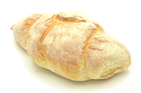 tasty bun isolated on white backgroundの写真素材