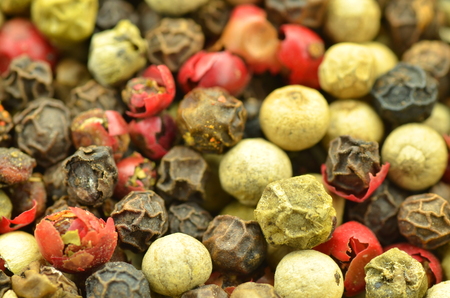 closeup of colored pepper