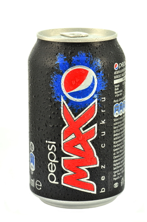 Can of Pepsi Max drink isolated on whiteのeditorial素材