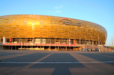 PGE Arena Stadium in Gdansk, Polandのeditorial素材