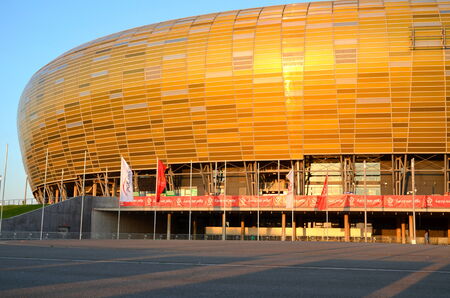 PGE Arena Stadium in Gdansk, Polandのeditorial素材