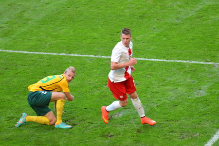 Defender of the National Team of Poland Lukasz Piszczekのeditorial素材