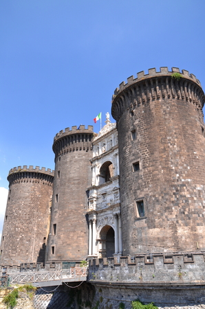Majestic castel nuovo in naples, Italyのeditorial素材