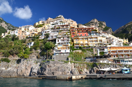 Picturesque view of village Positano, Italyの写真素材