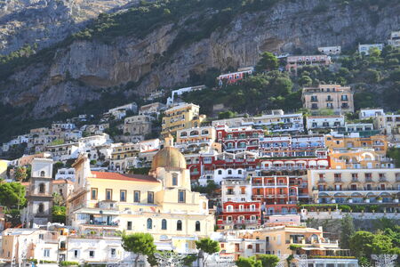Picturesque view of village Positano, Italyの写真素材