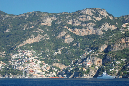 Picturesque view of village Positano, Italyの写真素材