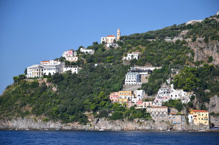 picturesque landscape of amalfi coast in southern italyの写真素材