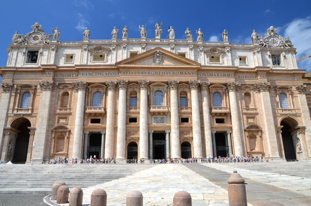 Monumental St. Peters Basilica in Rome, Vatican, Italyのeditorial素材