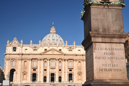 Monumental St. Peters Basilica in Rome, Vatican, Italyのeditorial素材