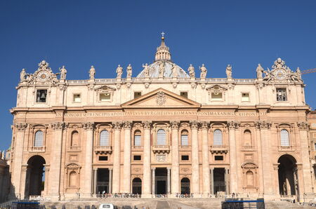 Monumental St. Peters Basilica in Rome, Vatican, Italyのeditorial素材