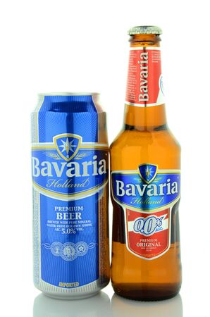 Bavaria beer isolated on white backgroundのeditorial素材