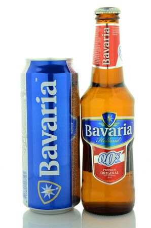 Bavaria beer isolated on white backgroundのeditorial素材