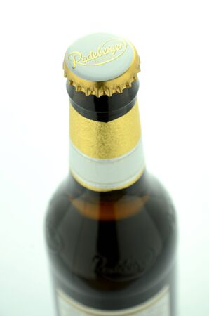 Radeberger pilsner beer isolated on white backgroundのeditorial素材
