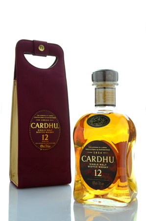 Cardhu  single malt scotch whisky isolated on white backgroundのeditorial素材