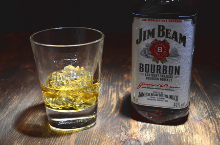 Jim Beam bourbon whiskeyのeditorial素材