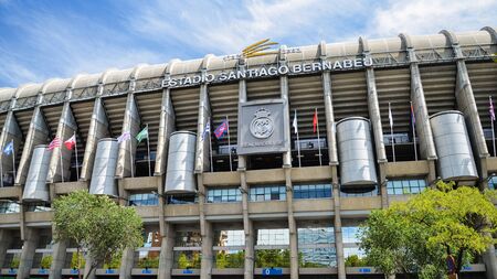 Santiago Bernabeu Stadium of Real Madrid, Spain.のeditorial素材