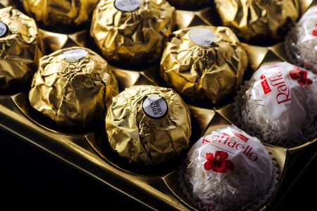 Ferrero collection chocolate products.