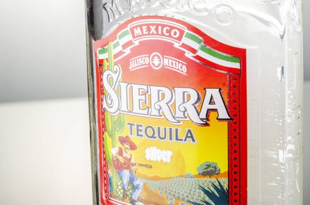 Sierra tequila on gradient background.のeditorial素材