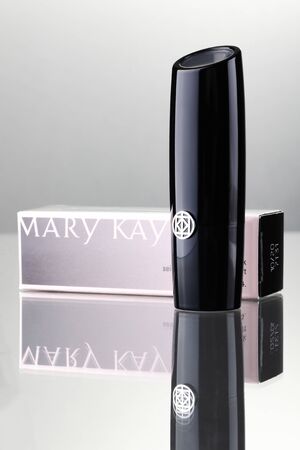 Mary Kay cosmetics isolated on gradient background.のeditorial素材
