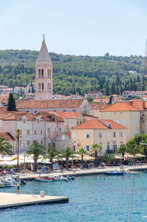 Picturesque old town of Supetar. Supetar is the biggest town of Brac island in Croatia.
