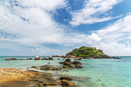 Osprey island located close to Lizard Island on Great Barrier Reef in Queensland, Australia. Osprey...