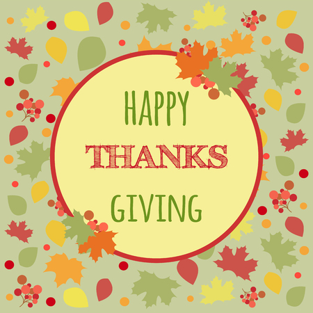 Autumn illustration. Typography poster.のイラスト素材