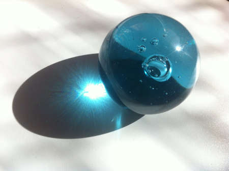 crystal ball with glowing shadow