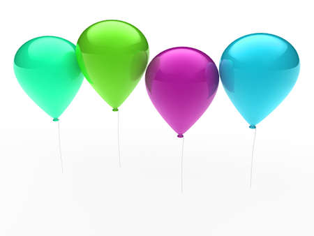 3d, ballon, balloon, party, birthday, colorful, colorの写真素材