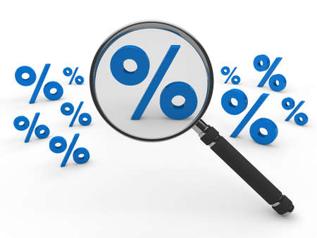 3d sale blue magnifying lens search priceの写真素材