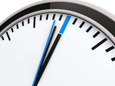 3d time clock deadline countdown blue watchの写真素材