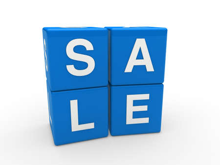 3d sale cube blue discount word businessの写真素材
