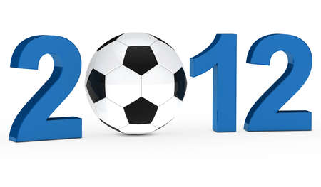 euorpean championship blue text white soccer ballの写真素材