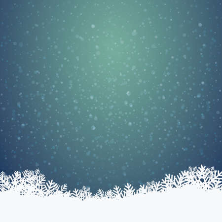 winter background stars and snowのイラスト素材