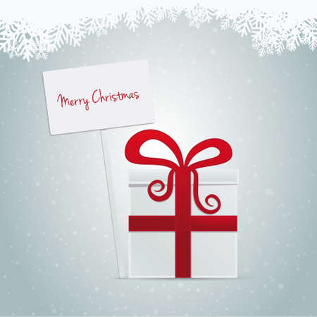 gift merry christmas bannerのイラスト素材